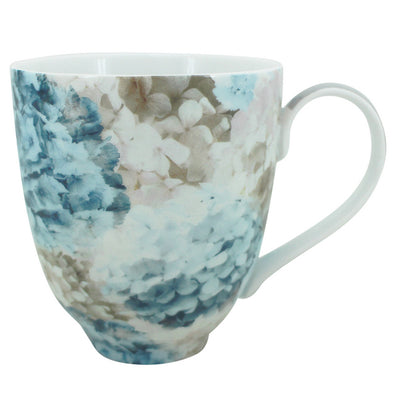 hydrangea printed tea cup