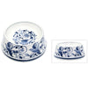 Blue and White Ceramic Pet Feeding Bowl - 18 cm - 2 Styles