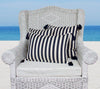 Navy and Off White Stripe Cushion Cover - Breton - 40 x 40 cm