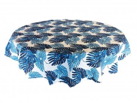 Round Table Cloth - 150 cm x 150 cm - Blue Tropics