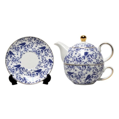Blue Bird Fine China Tea for One