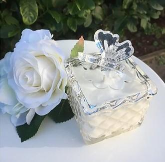 Luxury Soy Crystal Butterfly Candle - Lily of the Valley