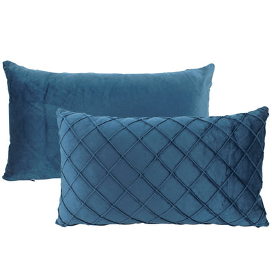 Midnight Blue Velvet Cushion - 30 x 50 cm