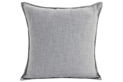 Dark Grey Cushion with Flanged Edge - 50 x 50 cm