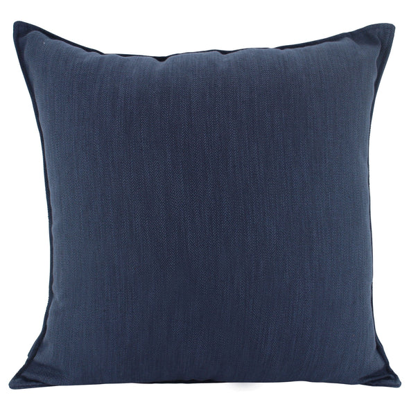 Navy Blue Cushion with Flanged Edge - 45 x 45 cm