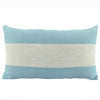 Sky Blue and Natural White Stripe Cushion Cover - 30 x 50 cm
