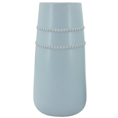 Soft Pale Blue Ceramic Vase - 35 cm