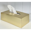 Gold Tissue Box Cover - Rectangle