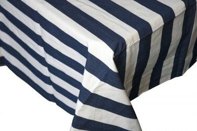 Table Cloth Navy and White Stripe