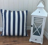 Navy and White Stripe Cushion Cover - Mode - 2 Sizes