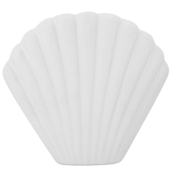 White Scallop Vase - Medium