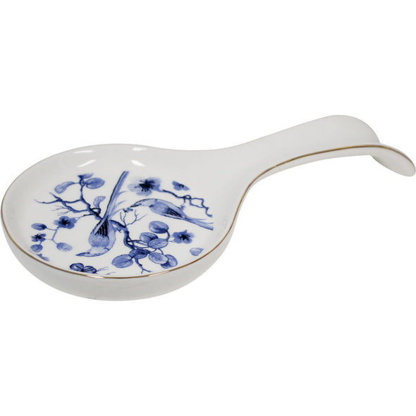 Blue Bird Ceramic Spoon Rest