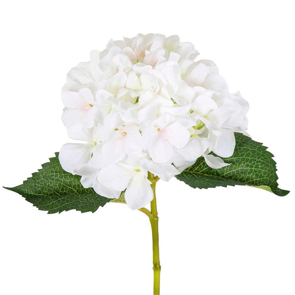 Hydrangea Stem - White - 62cm