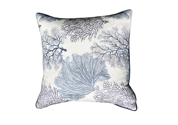 Luxury Embroidered Coral Reef Cushion Cover - 45 x 45cm